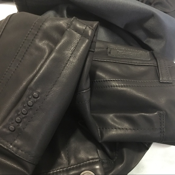 Blank NYC Black Lace Up Faux Leather Skinny Pants 26 - Picture 8 of 8